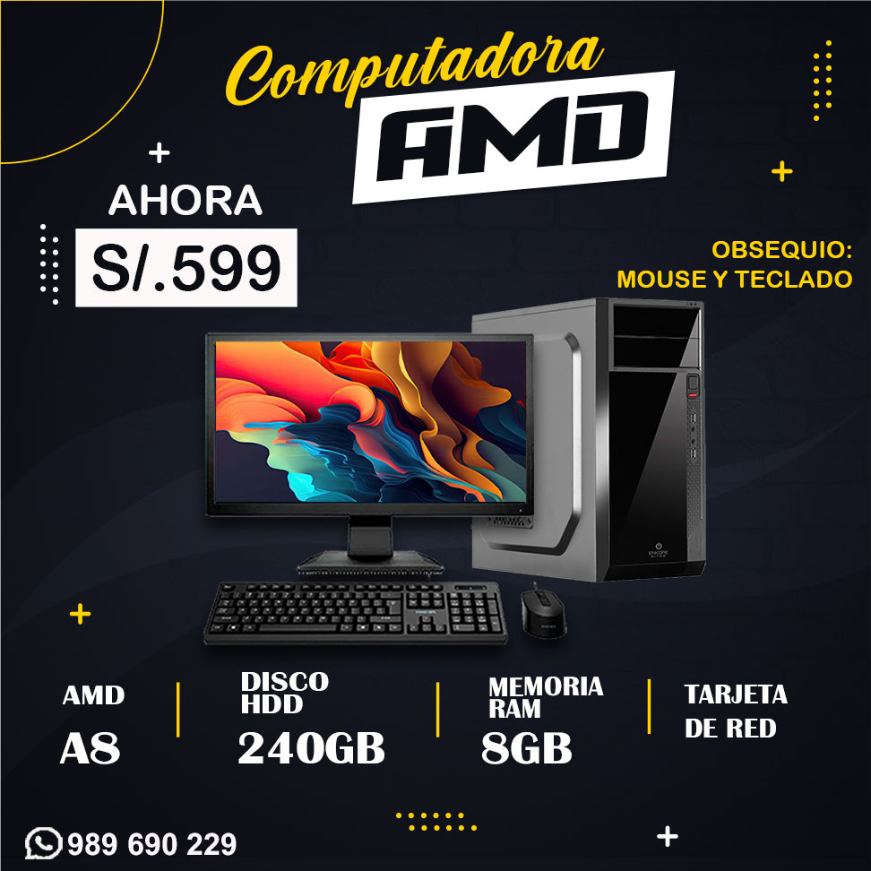 DESCUENTO EN COMPUTADORASAMD 